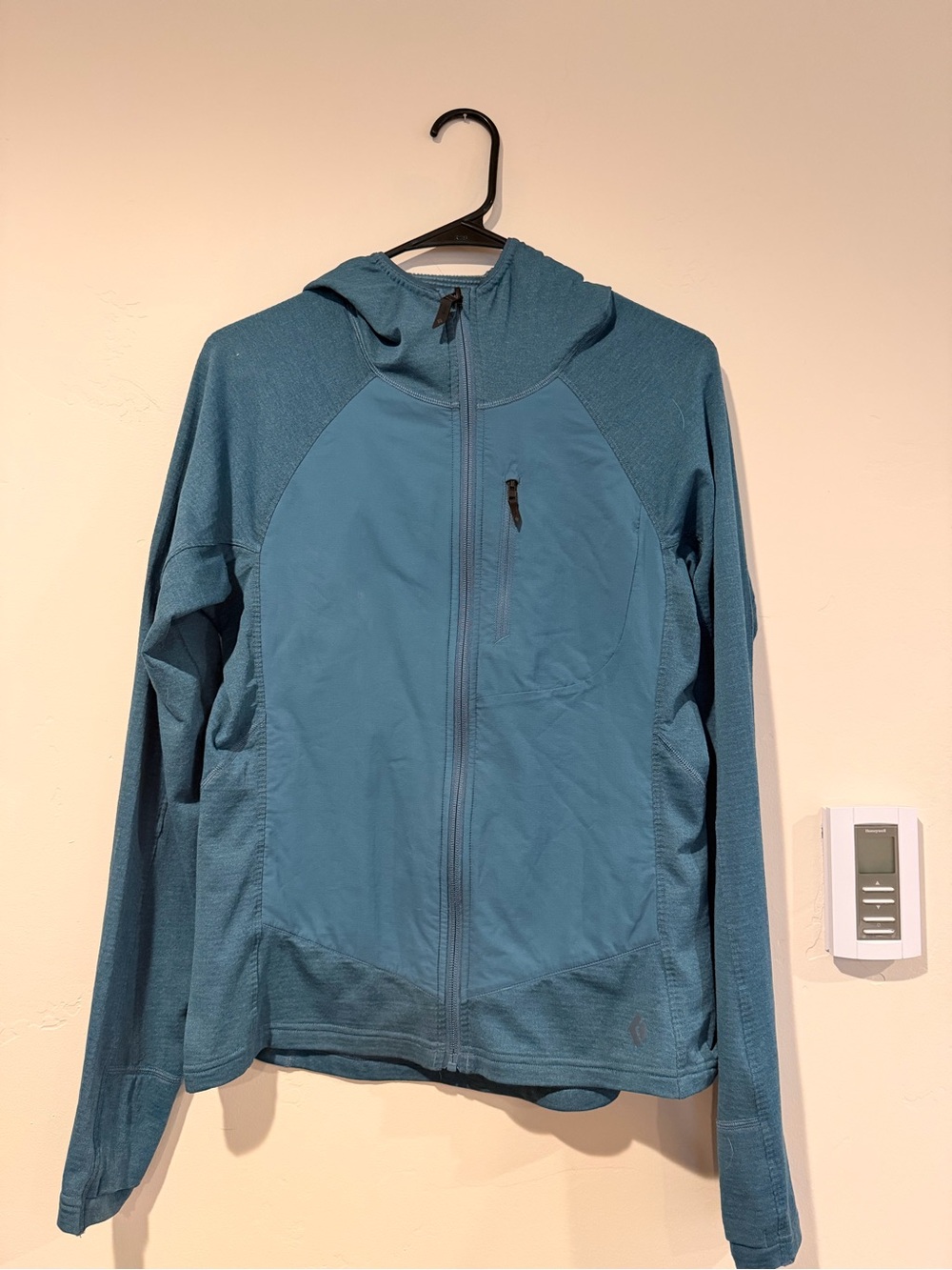 Black Diamond Teal Hooded Women's fleece Jacket